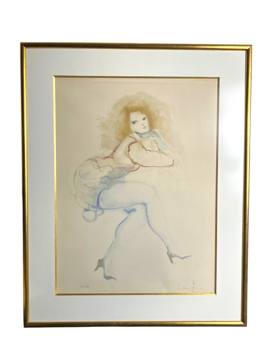 FINI Léonor, Lithographie Femme accoudée signée numérotée vers 1970-photo-4