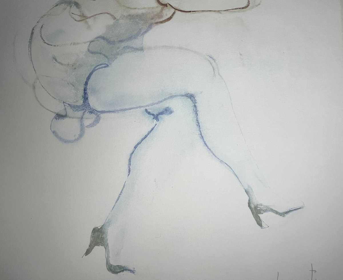 FINI Léonor, Lithographie Femme accoudée signée numérotée vers 1970-photo-5