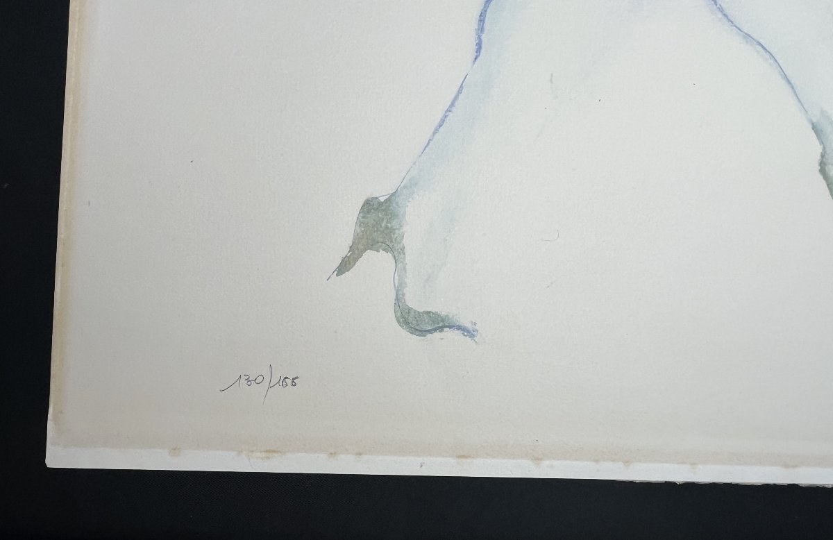 FINI Léonor, Lithographie Femme accoudée signée numérotée vers 1970-photo-6