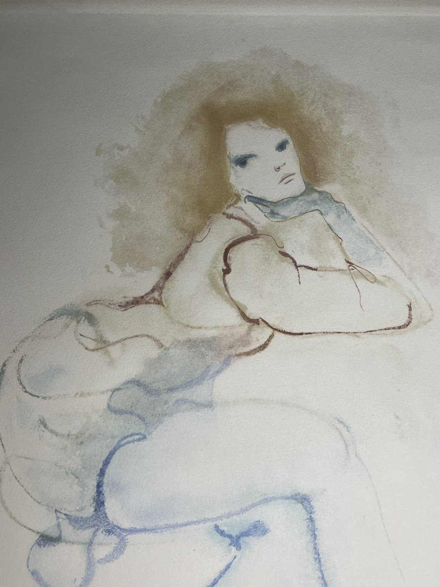 FINI Léonor, Lithographie Femme accoudée signée numérotée vers 1970-photo-8
