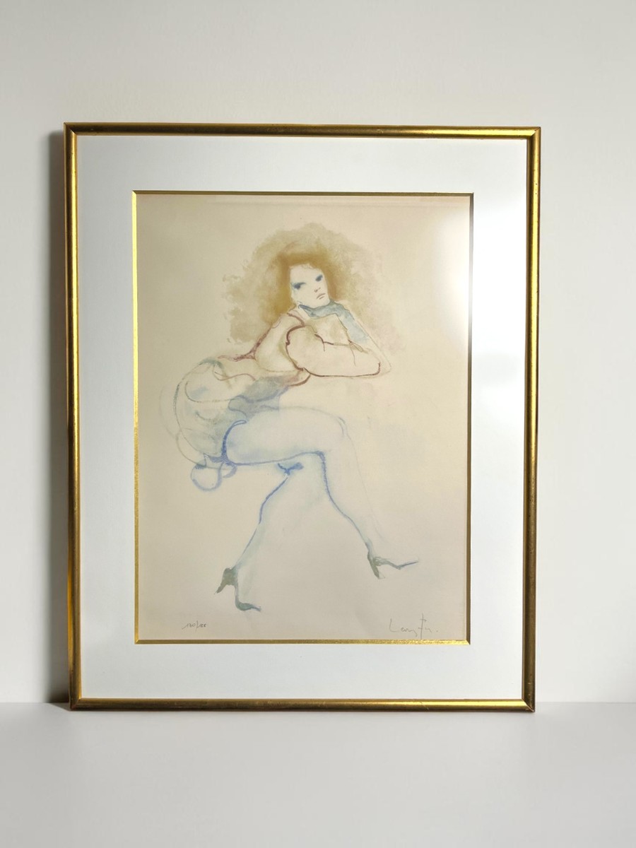 FINI Léonor, Lithographie Femme accoudée signée numérotée vers 1970