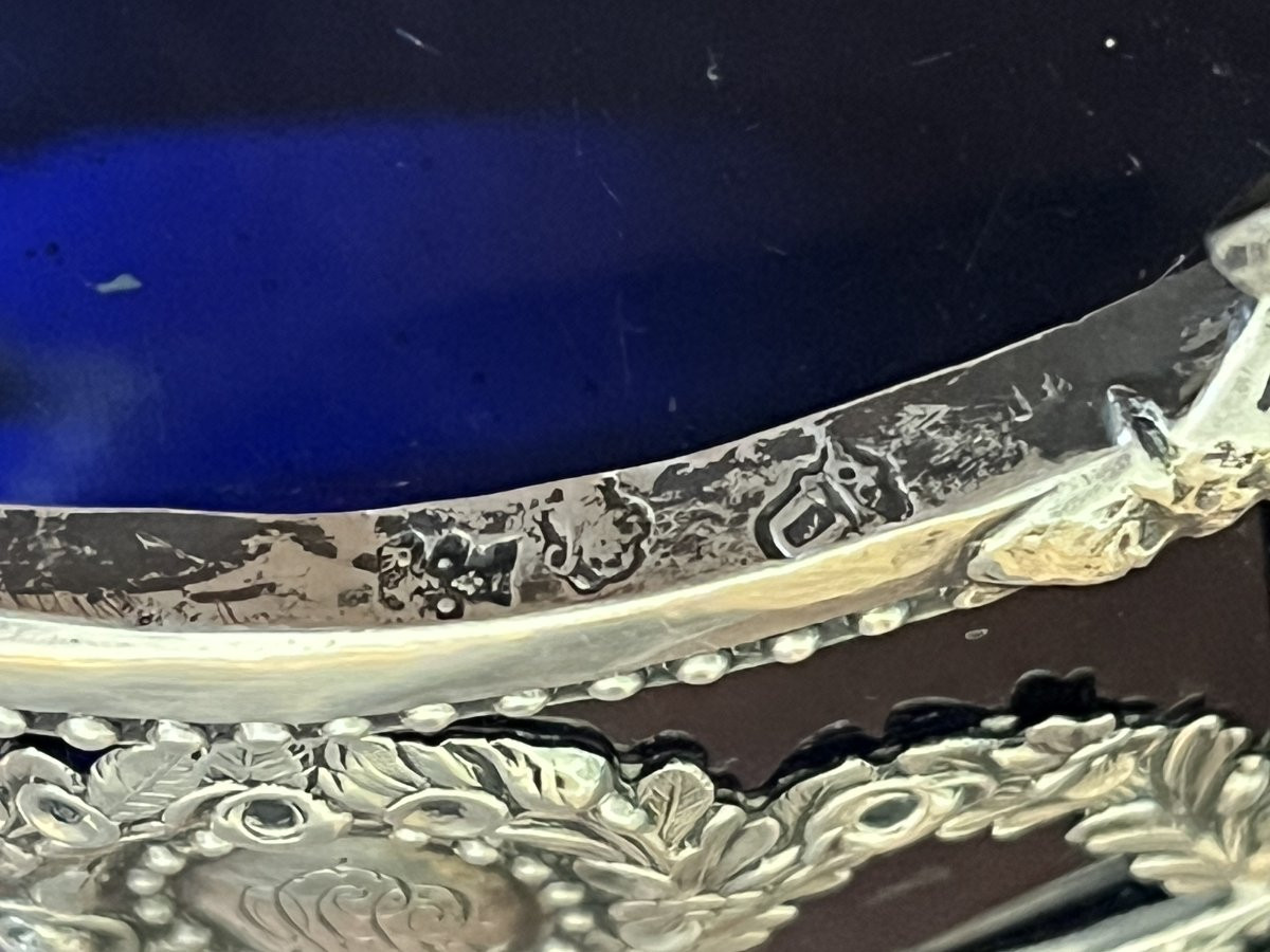 Silverware, Silver Sugar Bowl Louis XVI Style, Late 18th Century Hallmarks-photo-8