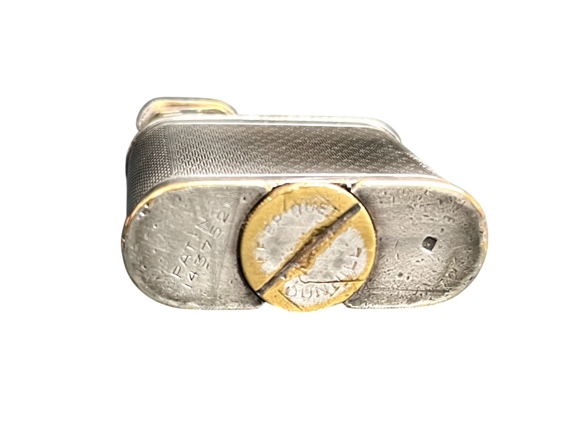 Objet de collection, briquet essence Dunhill Unique Sport vers 1930-photo-4