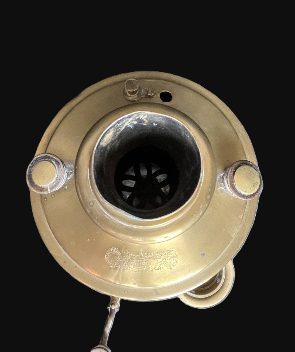 Samovar russe grande théière en cuivre Sosenkov Tula début XXème-photo-3