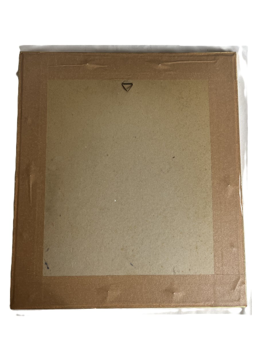 Gouache, paysage Basilique de Vézelay encadrement début XXème-photo-2