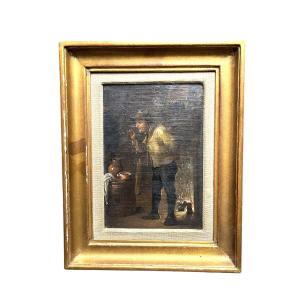 École Flamande, HSP d'après David Teniers XIXème