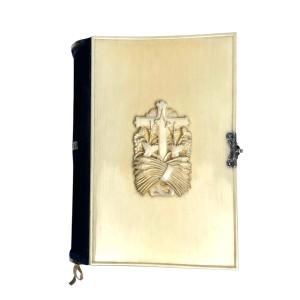 Paroissien Romain, ivoire et métal argenté édition Morizot Paris XIXème