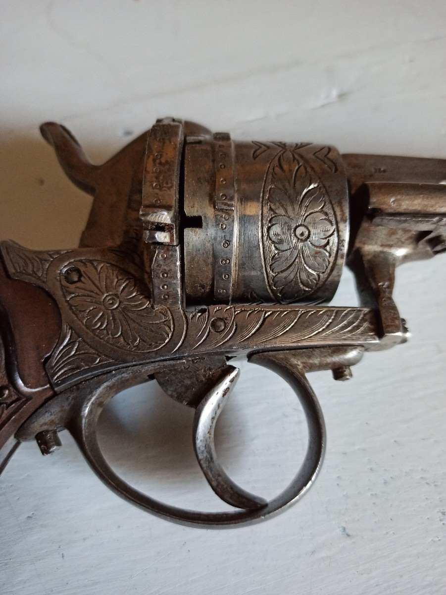 Revolver à Broche XIXe Siècle-photo-1