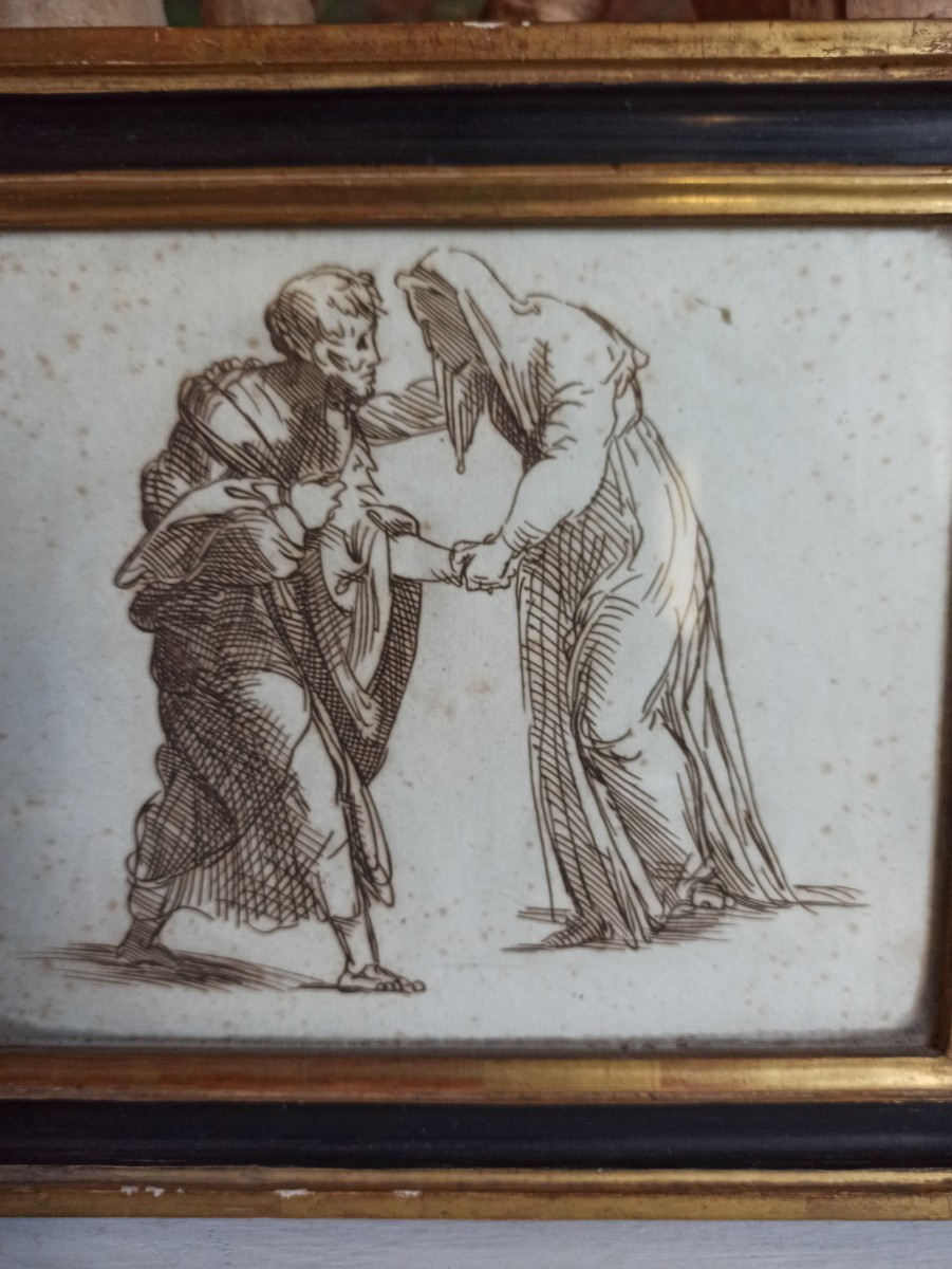 16th Century Brown Ink Drawing-photo-2