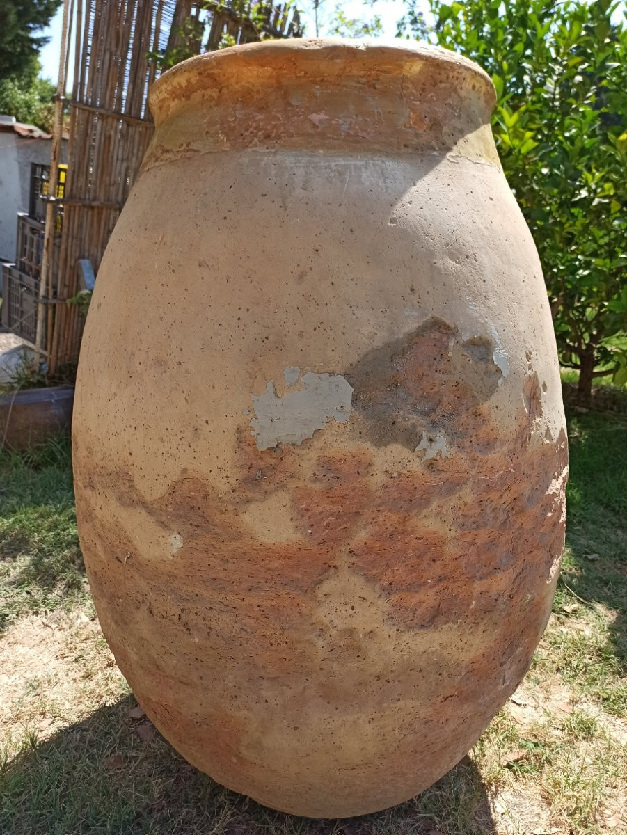 Large Provençal Terracotta Jar (110cm)-photo-2