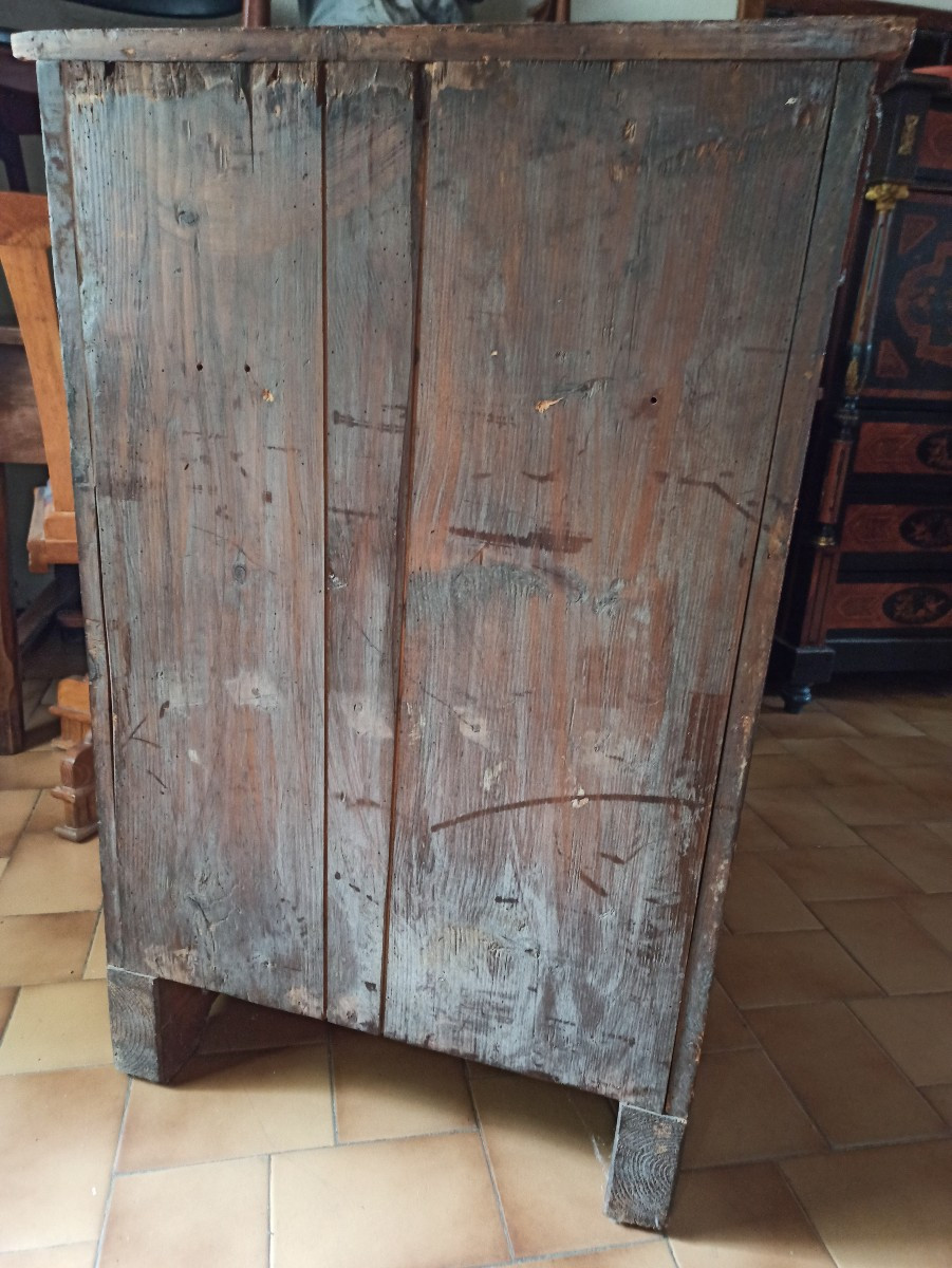 Small Piece Of Swiss Pine Furniture Queyras Hautes-alpes 18th Century-photo-2