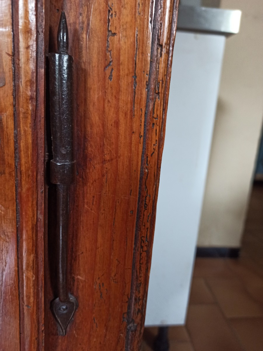 Small Piece Of Swiss Pine Furniture Queyras Hautes-alpes 18th Century-photo-4