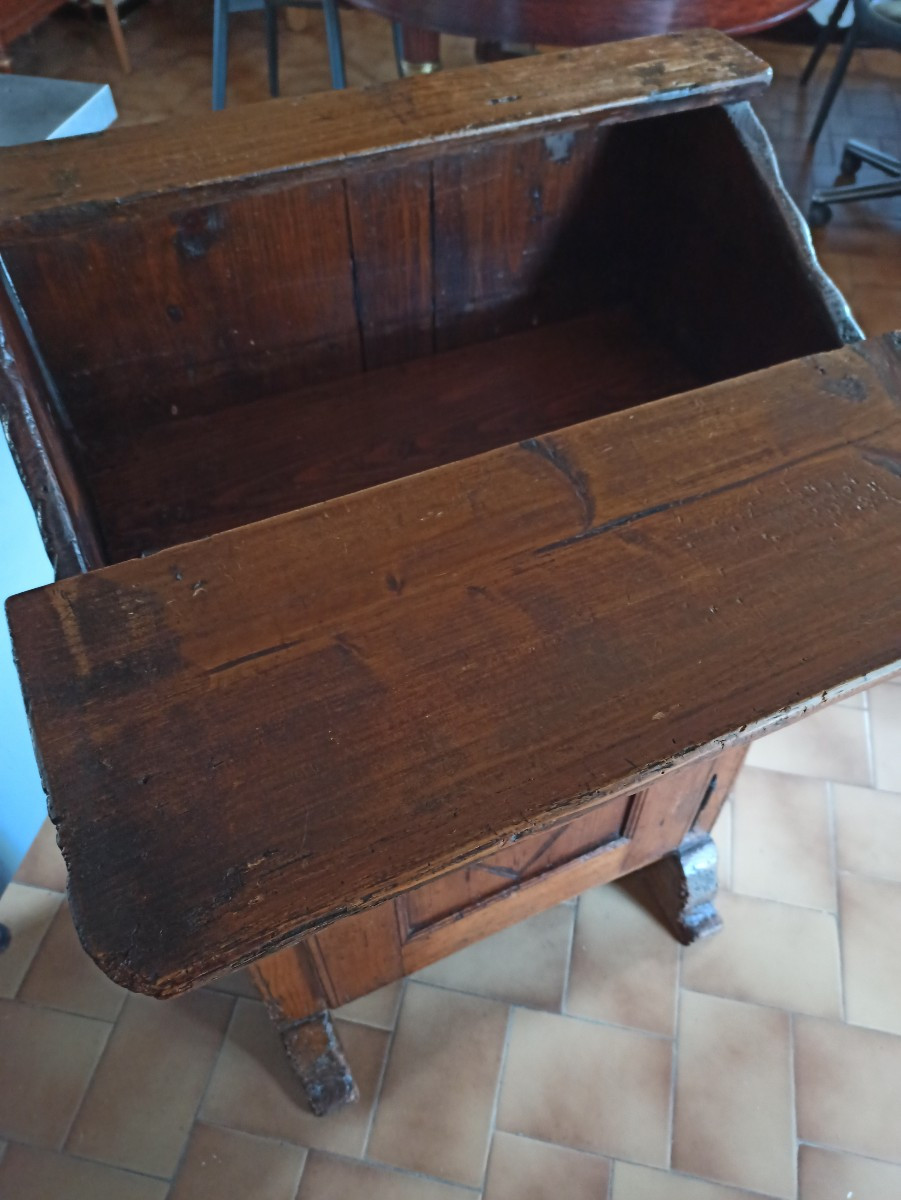 Small Piece Of Swiss Pine Furniture Queyras Hautes-alpes 18th Century-photo-5