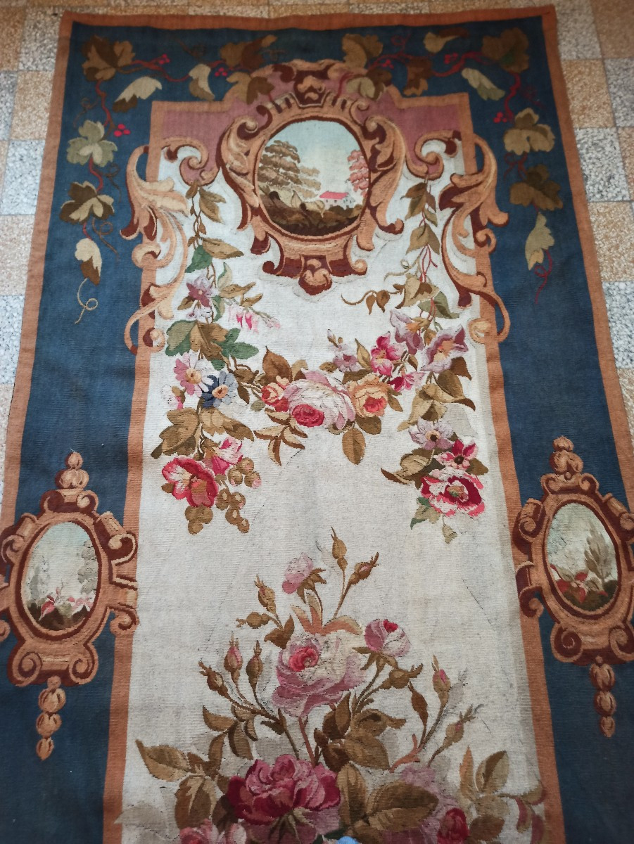 Aubusson Tapestry, 19th Century-photo-3