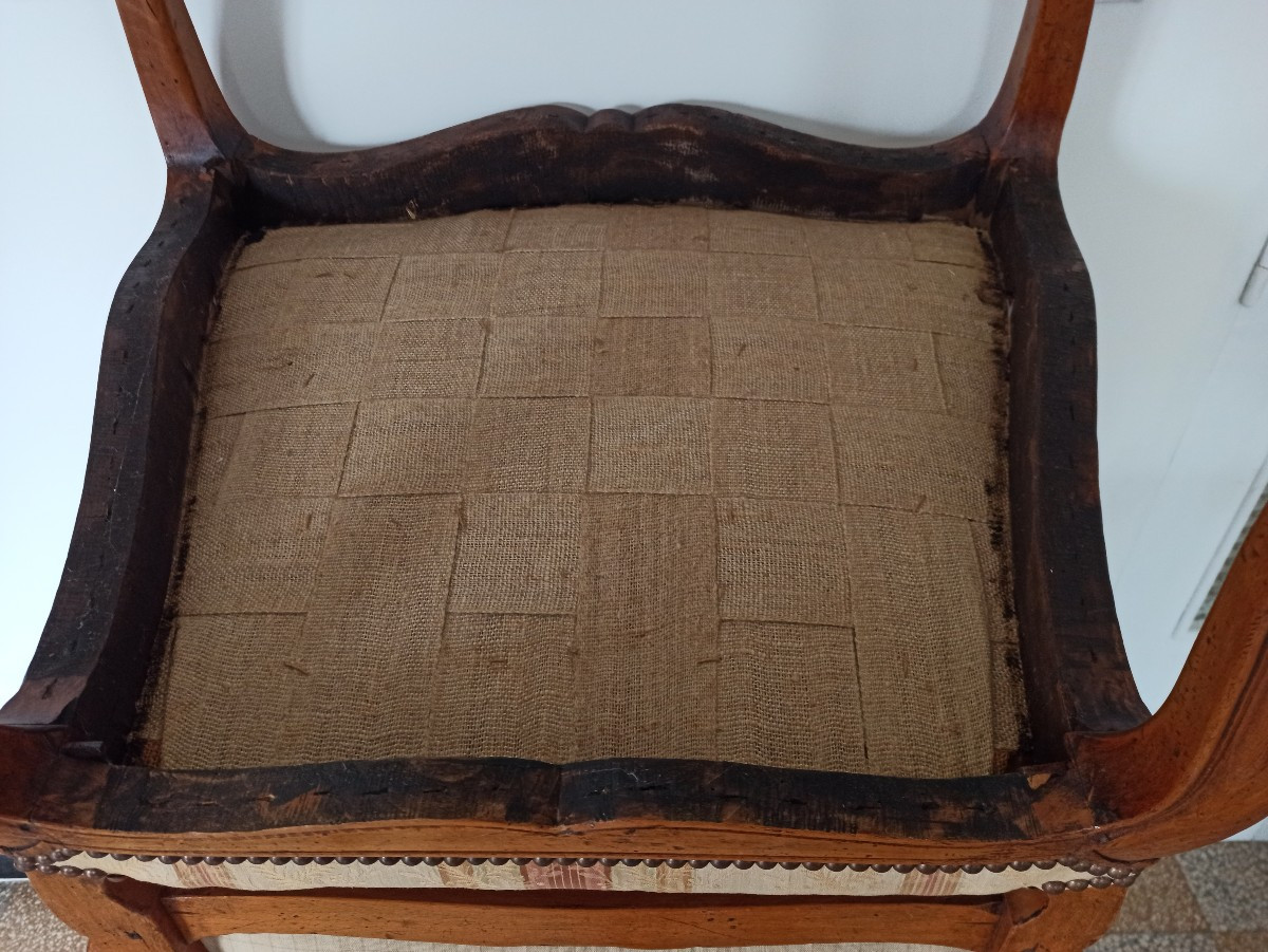 Pair Of Large Louis XV Style Armchairs By André Mailfert-photo-3