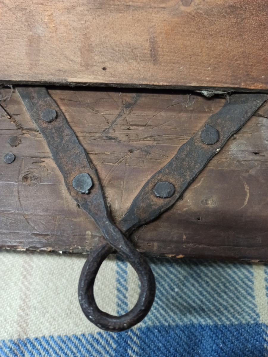 Miroir octogonal Louis XIV d'époque XVIIe siècle à profil inversé-photo-4