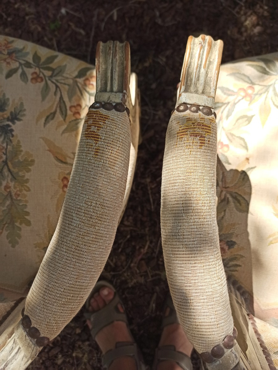 Pair Of Louis XVI Armchairs, 18th Century-photo-3