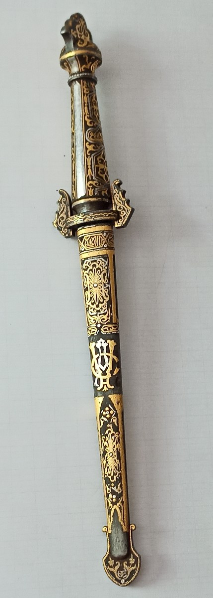 Nasrid Damascened Dagger Fabrica Toledo Spain 19th Century