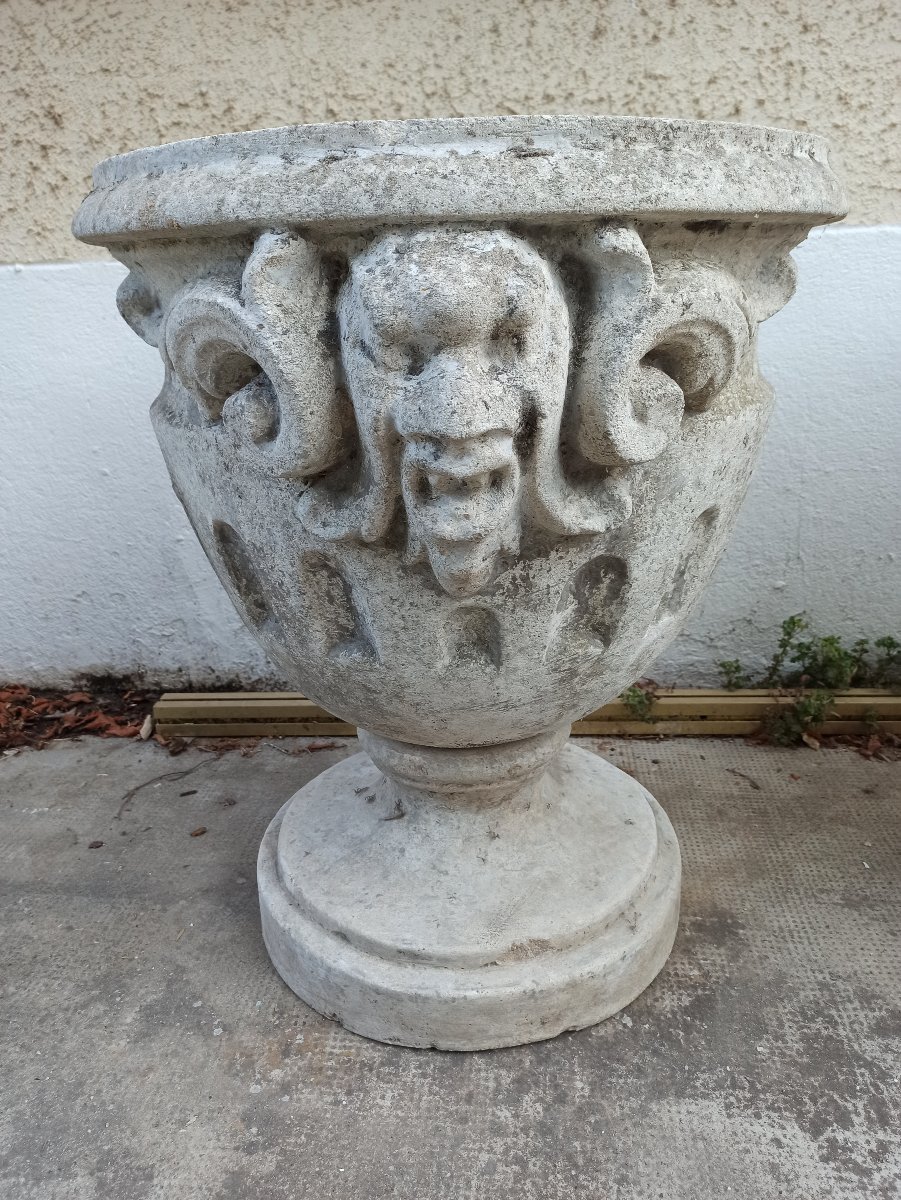 Grande paire de vasques de jardin-photo-2