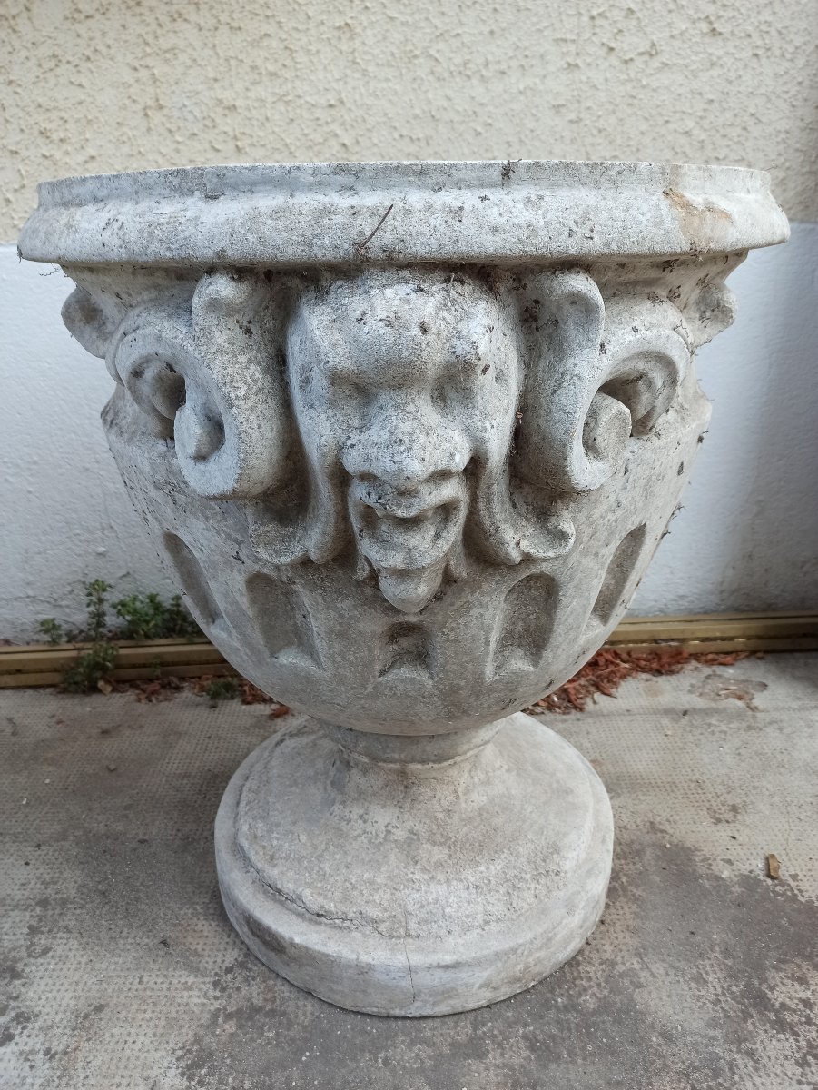 Grande paire de vasques de jardin-photo-3