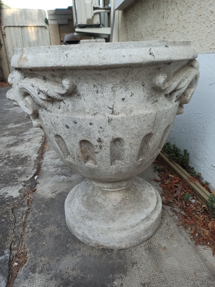 Grande paire de vasques de jardin-photo-4