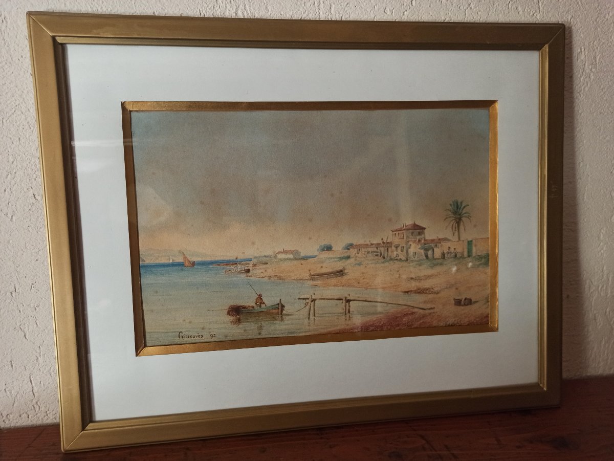 Aquarelle XIXe  siècle-photo-2