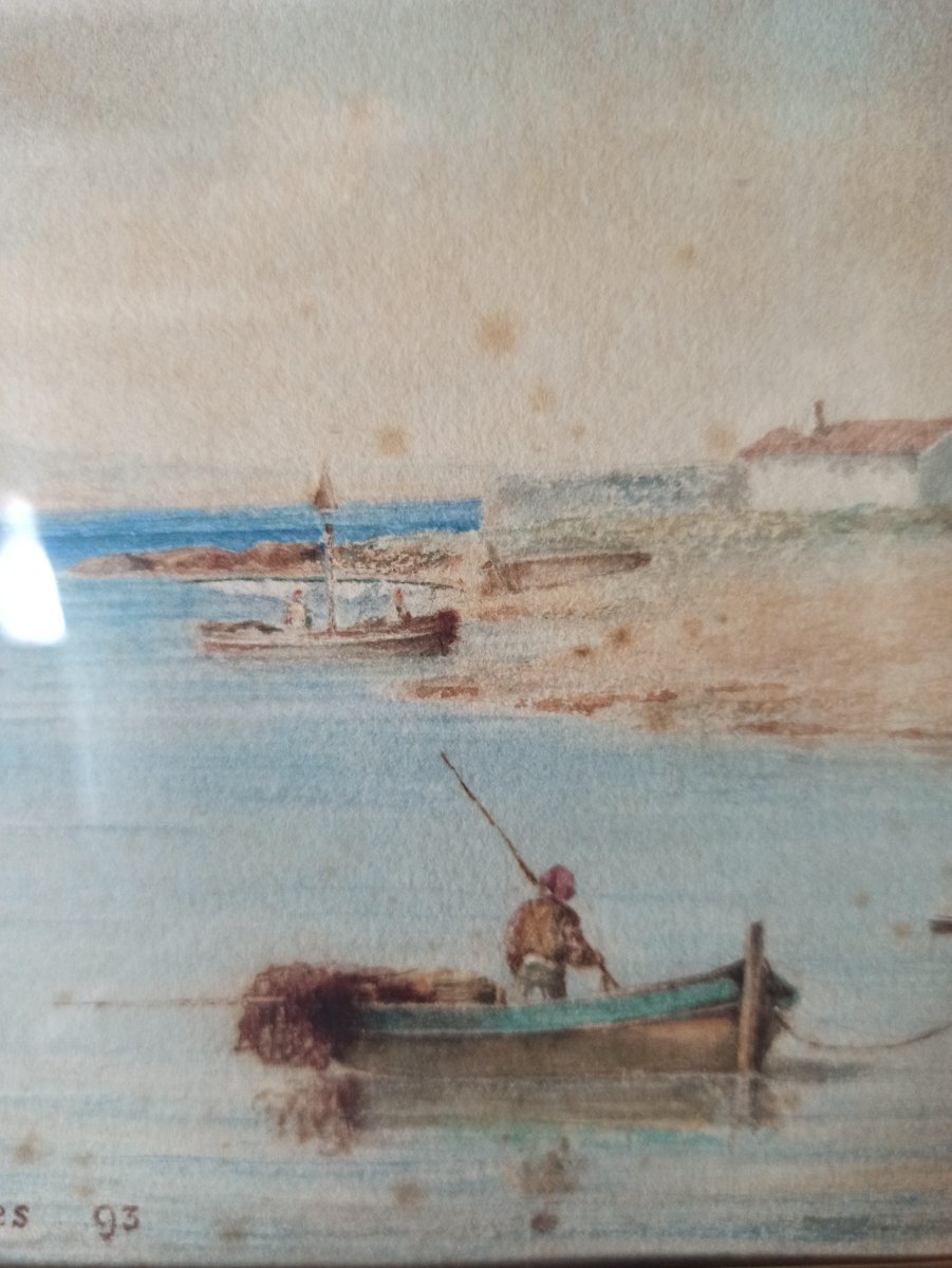 Aquarelle XIXe  siècle-photo-2