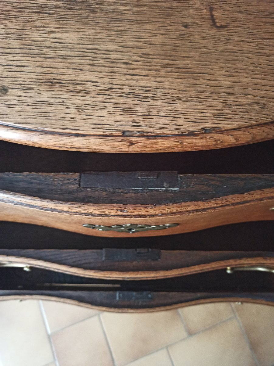 Petite commode XVIIIe siècle Bretagne-photo-4