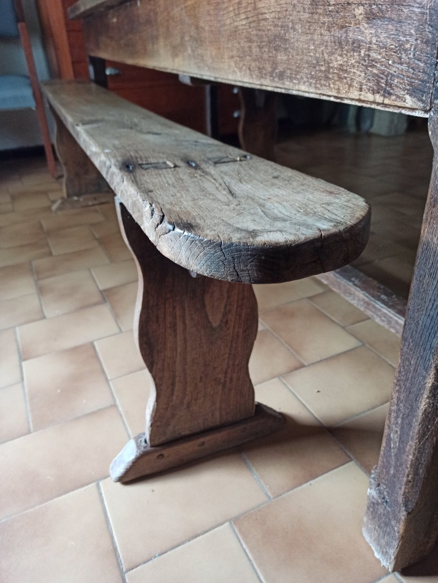 Cévennes-style Farmhouse Table And Benches -photo-2