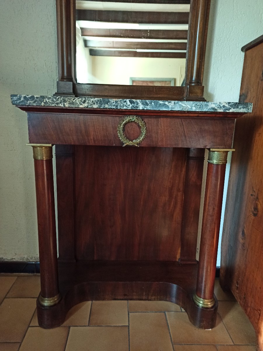Console et miroir Empire-photo-3