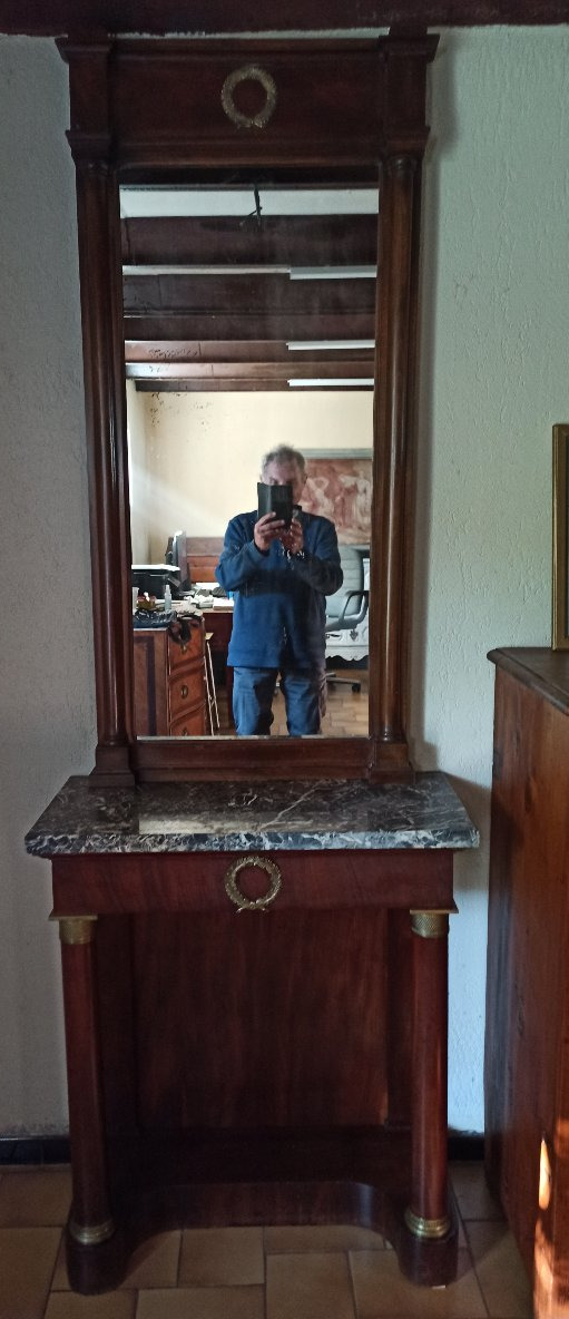 Empire-style Console Table And Mirror-photo-2