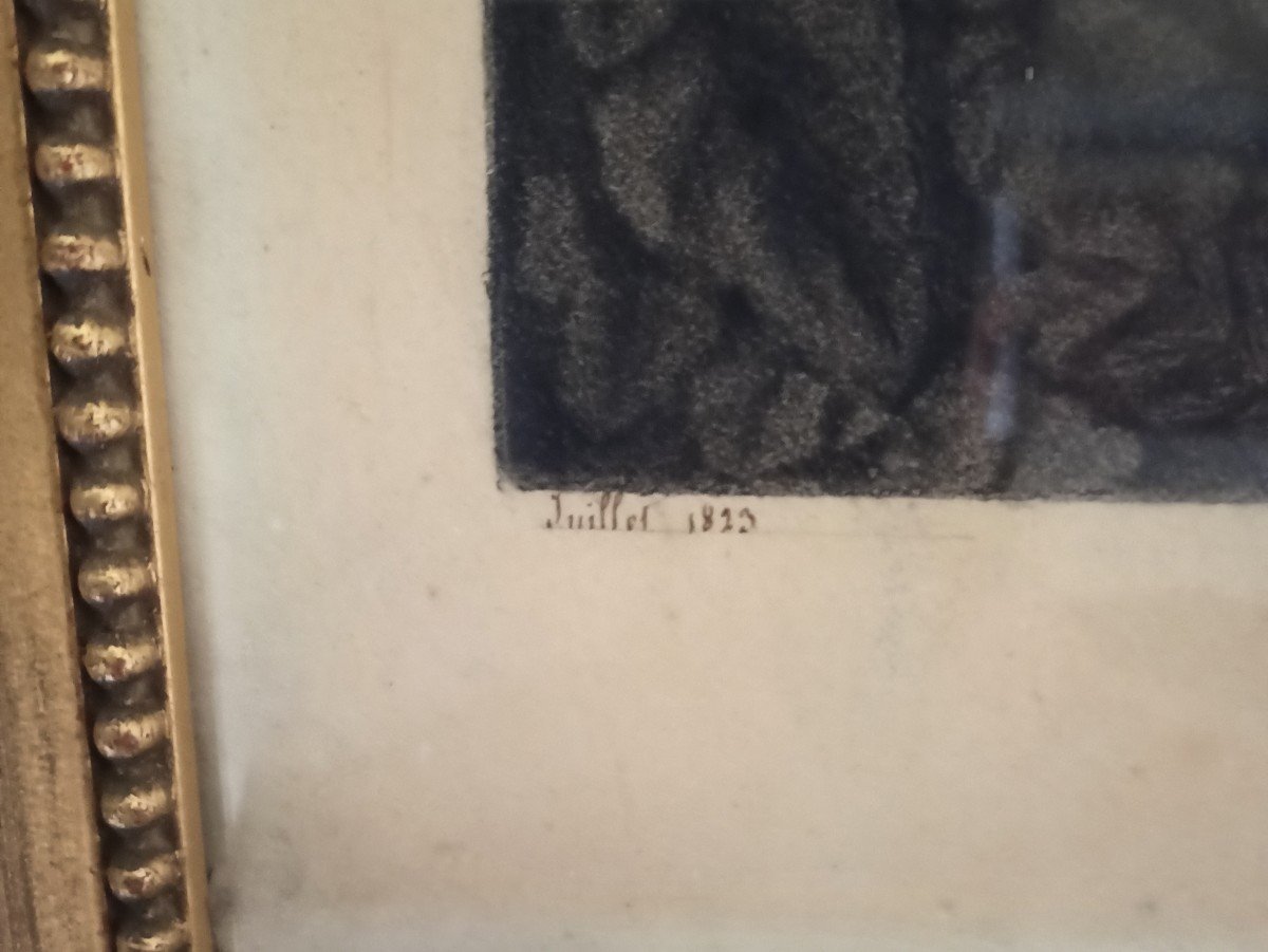 Important Charcoal 'atala Au Tombeau' From 1823-photo-3