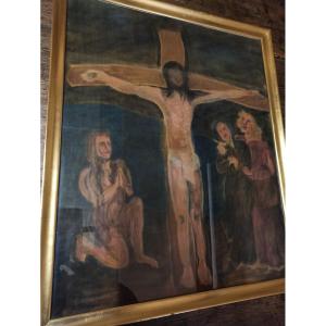 Pastel "La crucifixion" XXe siècle