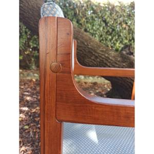 Pair Of Designer Teak Armchairs