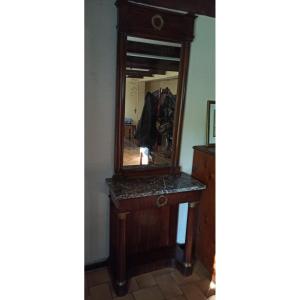 Console et miroir Empire