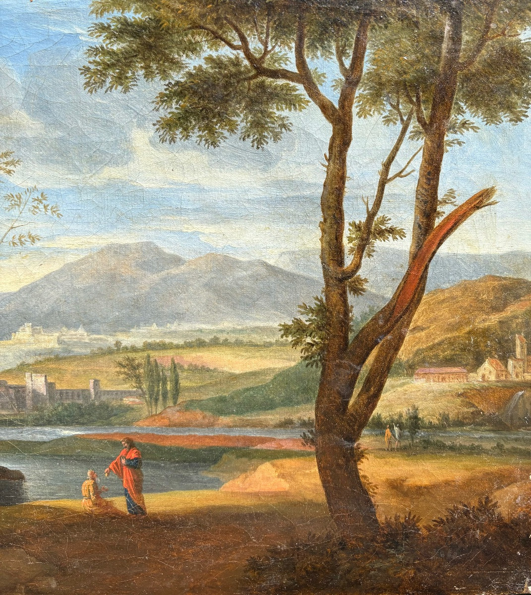 Neoclassical School, Late 18th Century, Italy, Antique Painting, Oil On Canvas -photo-2