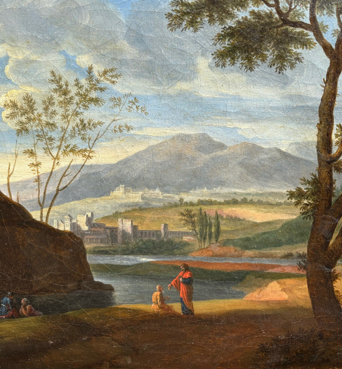 Neoclassical School, Late 18th Century, Italy, Antique Painting, Oil On Canvas -photo-3