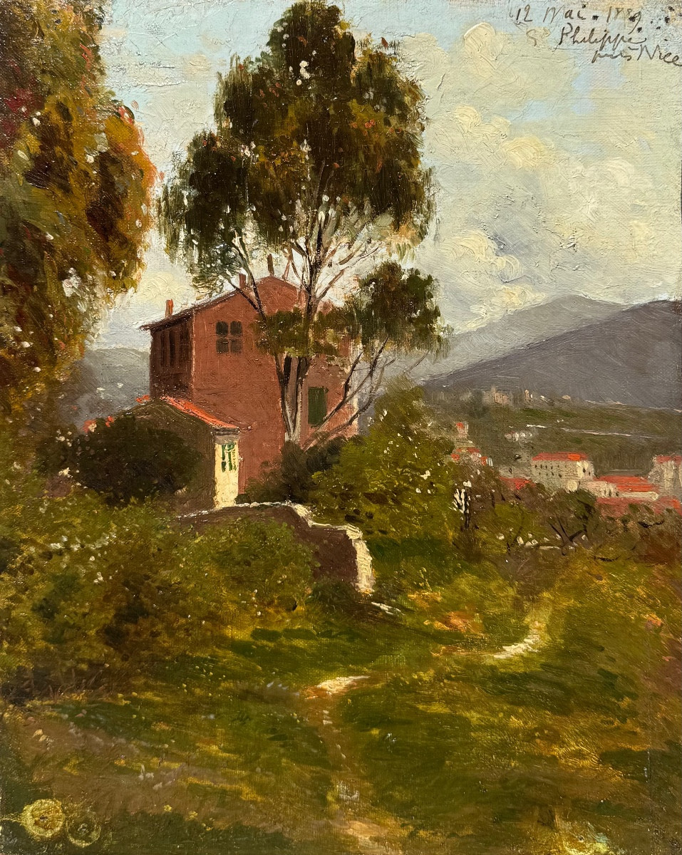 View Of Nice 1889 Oil On Canvas Côte d'Azur