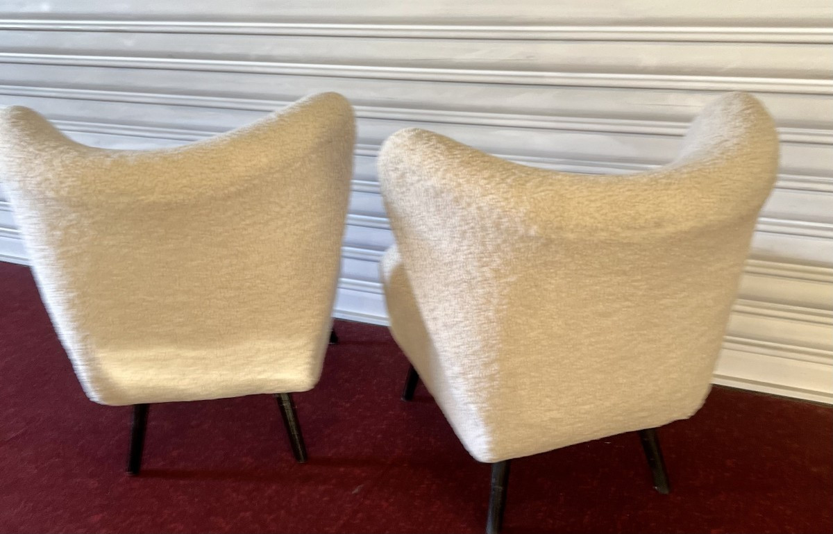 Pair Of Scandinavian Armchairs Circa 1960s-photo-2