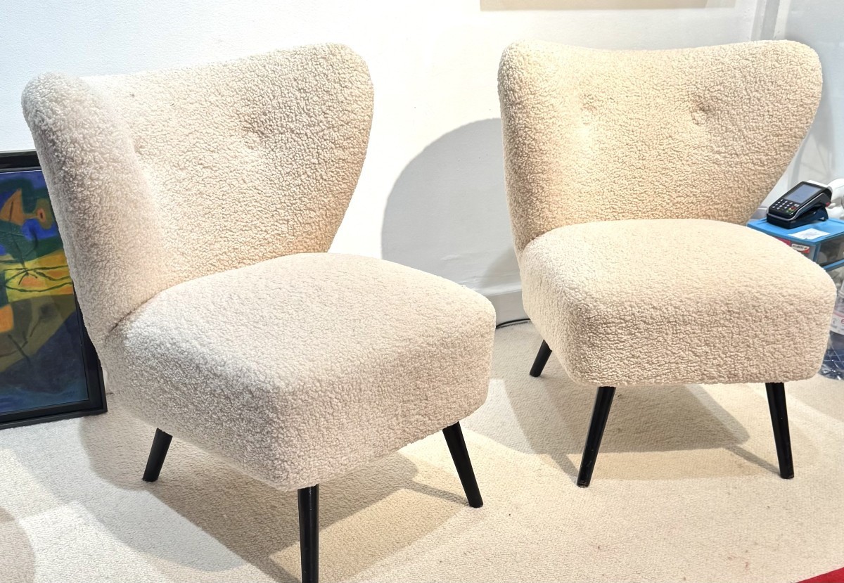 Pair Of Scandinavian Armchairs Circa 1960s