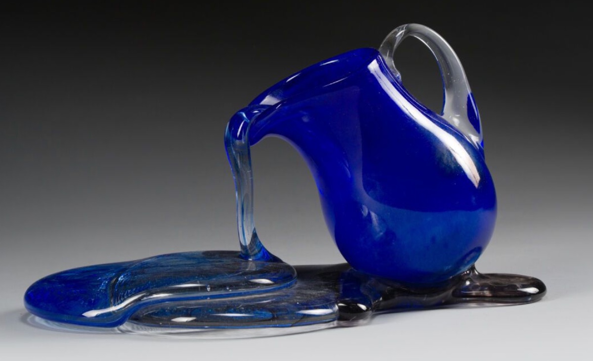 Blown Glass Sculpture "homage To Caesar"