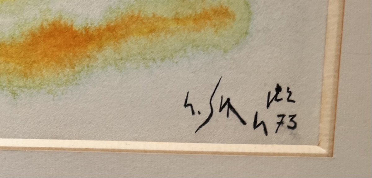 Watercolor By Gustave Singier-photo-2