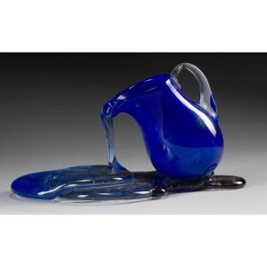 Blown Glass Sculpture "homage To Caesar"