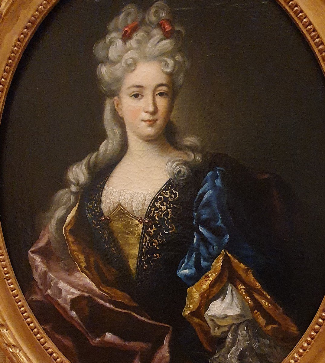Paire De Portraits "Comte De Buffon Et Son Epouse" D'Aprés François-Hubert Drouais XVIII ème-photo-4