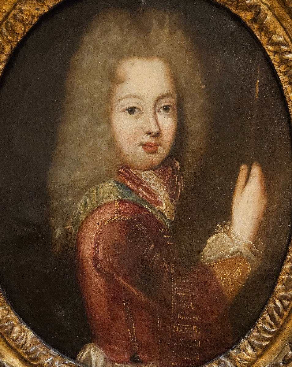 "louis XV And Marie Leczinska Children" Follower Of Pierre Mignard Regency Period Early 18th Century-photo-4