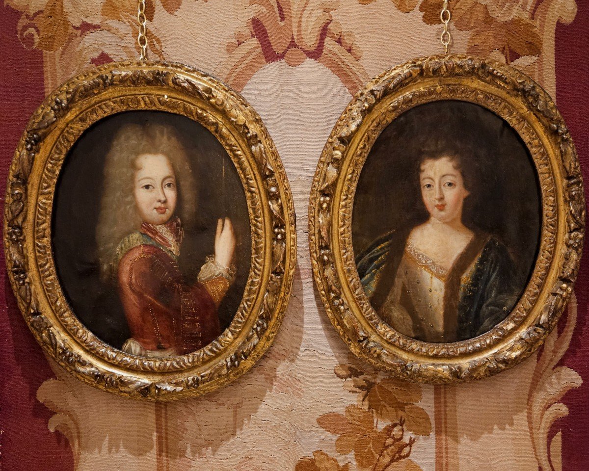 "louis XV And Marie Leczinska Children" Follower Of Pierre Mignard Regency Period Early 18th Century