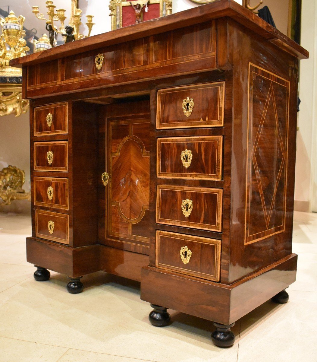 Changer's Desk In Marquetry Louis XIV XVIIth Period -photo-3