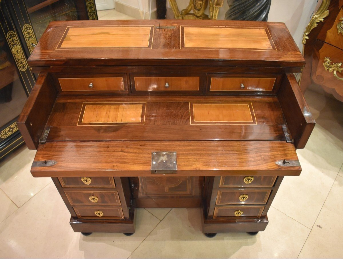 Changer's Desk In Marquetry Louis XIV XVIIth Period -photo-4