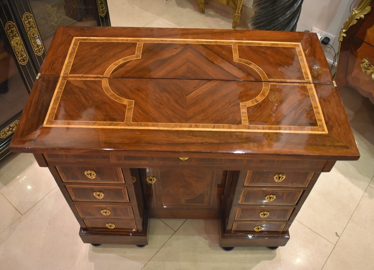 Changer's Desk In Marquetry Louis XIV XVIIth Period -photo-1