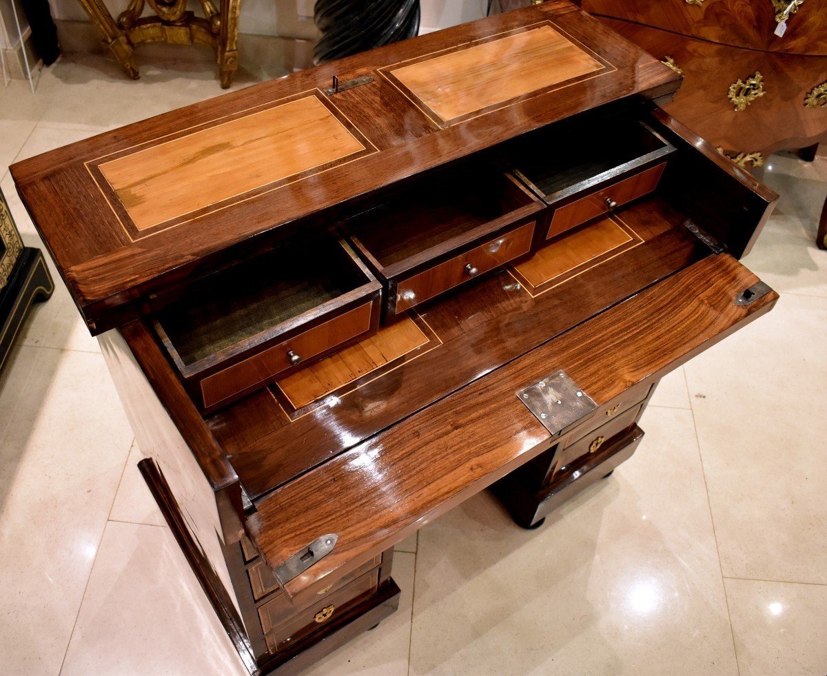 Changer's Desk In Marquetry Louis XIV XVIIth Period -photo-6